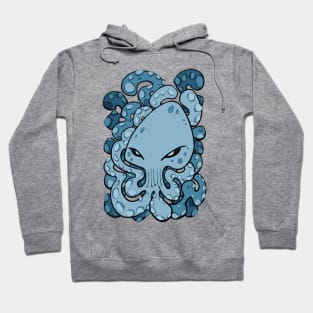 Octopus Squid Kraken Sea Creature - Sailor Blue Hoodie